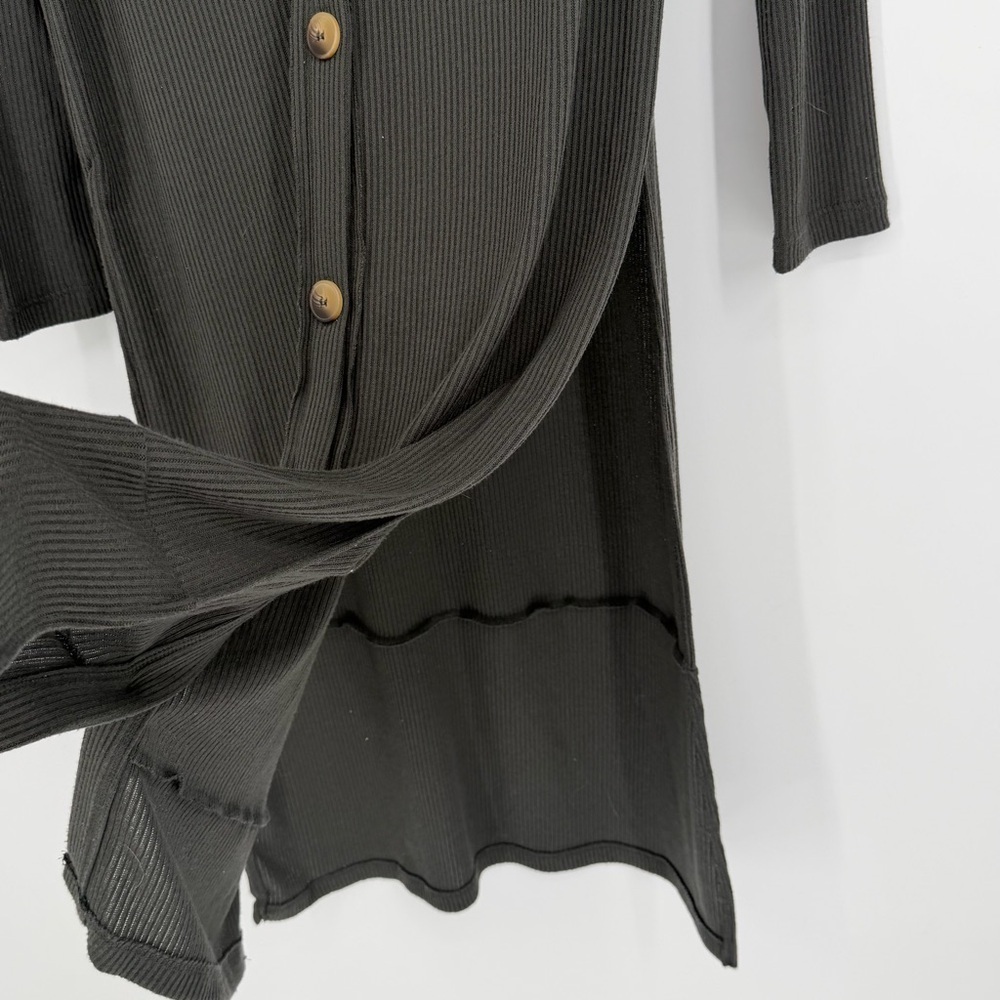 Zenana Ribbed Duster Cardigan - Picture 3 of 6